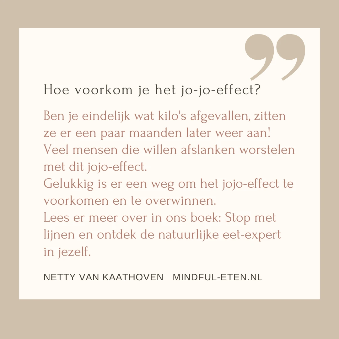 Waarom hebben zoveel mensen last van het jojo-effect?